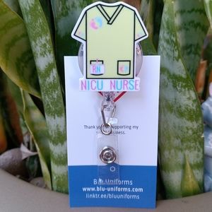 NICU nurse badge reel holder